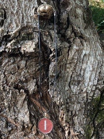 Football Pendant Necklace
