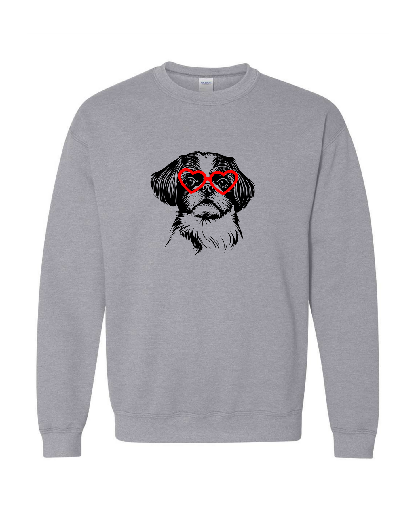 Dog Valentine Crewneck Sweatshirt