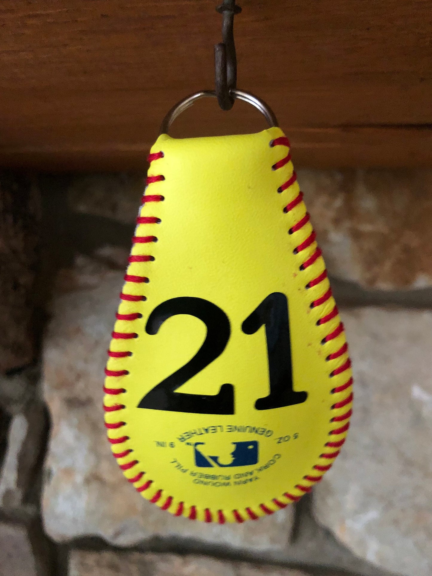 Softball Keychain