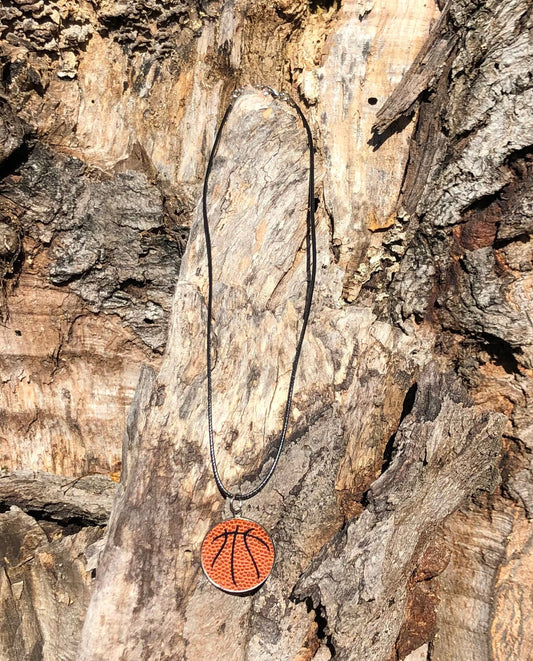 Basketball Pendant Necklace