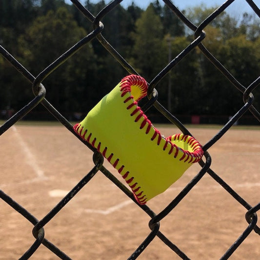 Adjustable Softball Cuff Bracelet