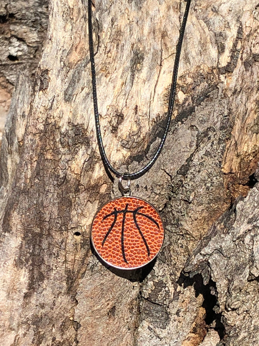 Basketball Pendant Necklace